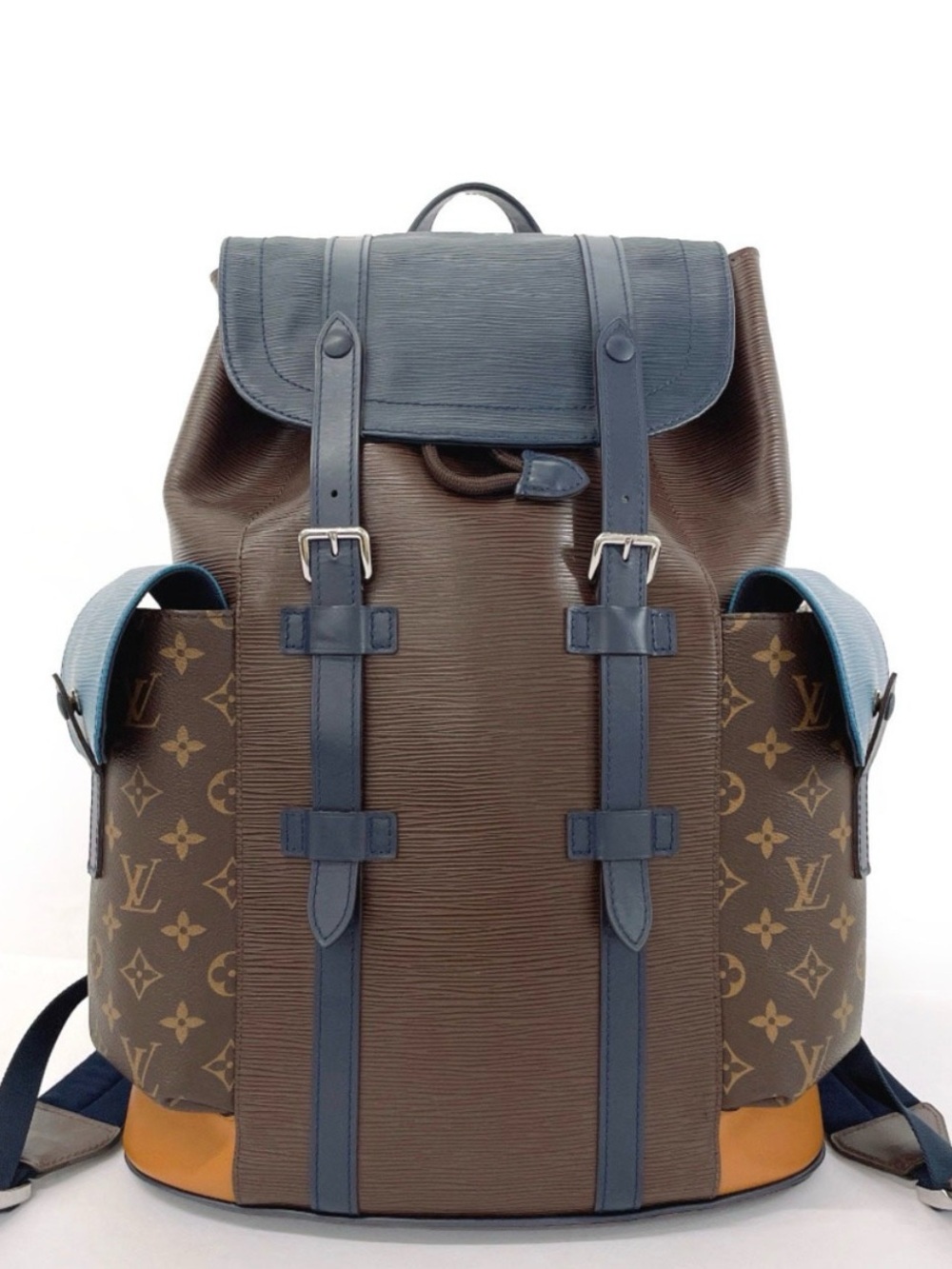 Louis Vuitton Christopher Backpack PM Brown and Blue